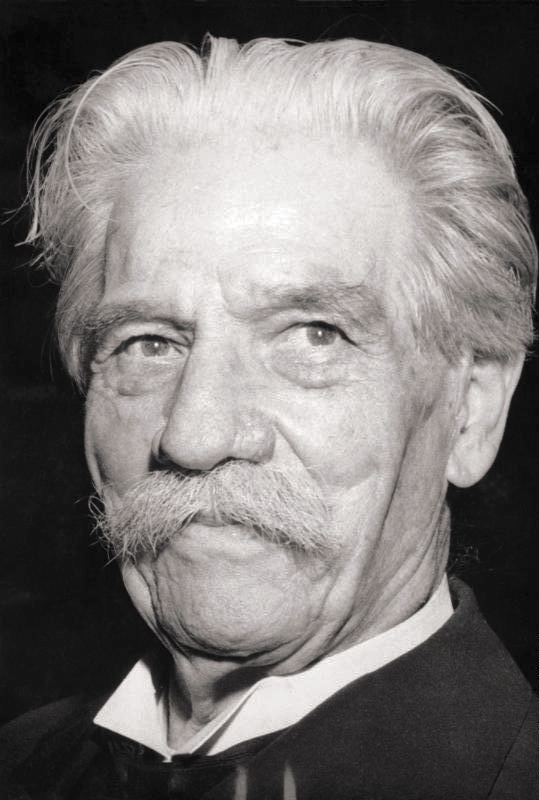 Porträt von Albert Schweitzer Namensnennung: Bundesarchiv, Bild 183-D0116-0041-019 / Unbekannt / CC-BY-SA 3.0